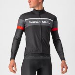 2022 Abbigliamento Ciclismo Castelli Rosso Nero Manica Lunga e juiy016