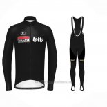 2022 Abbigliamento Ciclismo Lotto Soudal Nero Manica Lunga e juiy032