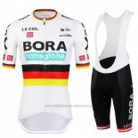 2022 Abbigliamento Ciclismo Bora-Hansgrone Nero Rosso Giallo Manica Corta eoiuy024