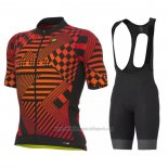2022 Abbigliamento Ciclismo ALE Arancione Nero Manica Corta e juiy001