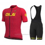 2022 Abbigliamento Ciclismo ALE Rosso Giallo Manica Corta e juiy011