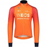 2022 Abbigliamento Ciclismo Ineos Grenadiers Arancione Manica Lunga eoiuy027