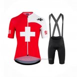 2022 Abbigliamento Ciclismo Assos Bianco e Rosso Manica Corta eoiuy015