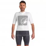 2022 Abbigliamento Ciclismo Castelli Bianco Grigio Manica Corta eoiuy017