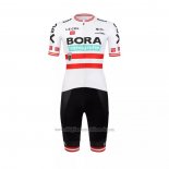 2022 Abbigliamento Ciclismo Bora-Hansgrone Rosso Bianco Manica Corta eoiuy025