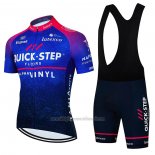 2022 Abbigliamento Ciclismo Deceuninck Quick Step Blu Rosso Manica Corta eoiuy026