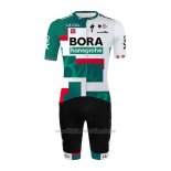 2022 Abbigliamento Ciclismo Bora-Hansgrone Verde Bianco Manica Corta e yutu033