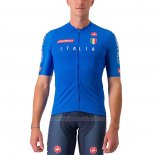 2023 Abbigliamento Ciclismo Italia Blu Manica Corta e juiy019